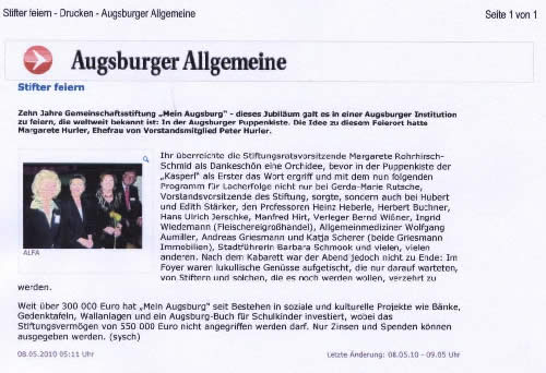 Stifter feiern AZ Website