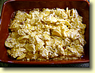 Kartoffelgratin und Kartoffel-Lauch-Gratin mischen