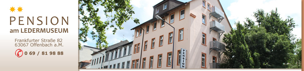 Pension Offenbach - Zimmer und Preise