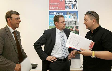 Robert Raimund (Bund der Selbständigen), Steffen Marx (Messeteam Bamberg), Wolfgang Brehm (IHK)