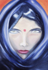 La femme en bleu