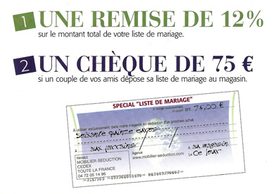 cheque cadeau et remise de 12 %