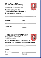 Beitrittserkl�rung / 2 St�ck