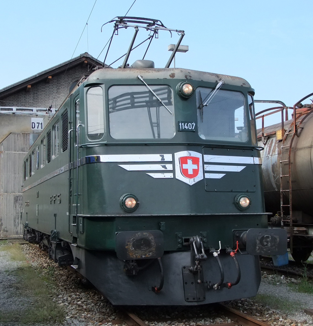 Ae 6/6 11407 "Aargau" wurde herausgeputzt f&uuml;r das Eidgen&ouml;ssisches Schwing- und &Auml;lplerfest 2010