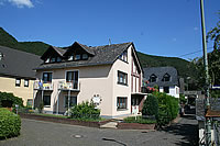 Blick auf das Moselwein - G&auml;stehaus der Familie Reitz 