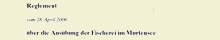 Reglement Murtensee