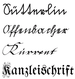 Schriftarten