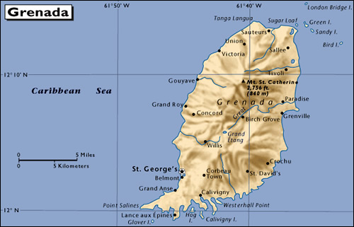 Grenada map