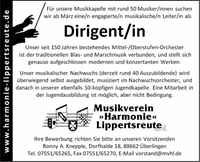 Dirigent gesucht