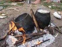 Kochen im Tontopf