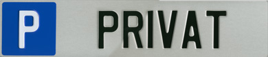 Parkplatz Schilder f�r Private