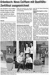 Küsnachter: Nova Coiffure mit Qualitäts-Zertifikat (pdf 1.7MB)