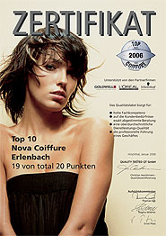 NOVAcoiffure Erlenbach - Top Coiffeur Quality Tested 2006 (pdf 1.7MB)