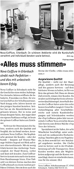 Alles muss stimmen