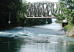 OBCZ - Zürichsee-Woche - Linthkanalfahrt in den Walensee - Einfahrt in die Stromschnelle auf der Talfahrt
