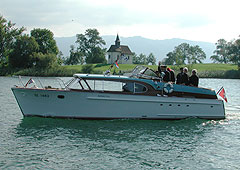 OBCZ - Zürichsee-Woche - Linthkanalfahrt in den Walensee - M/L Antarctica vor der Helbling Werft in Schmerikon