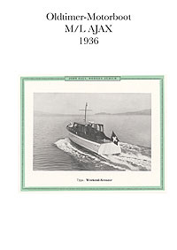 Oldtimer-Motorboot M/L AJAX 1936