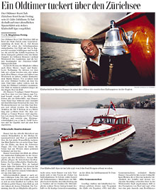 Tages-Anzeiger - Ein Oldtimer tuckert �ber den Z�richsee
