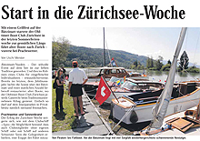 Start in die Z&uuml;richsee-Woche