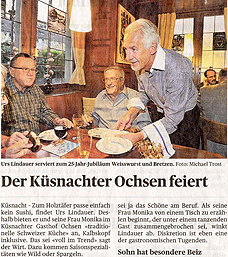 Der Küsnachter Ochsen feiert