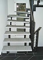 Viertel gewendelte Treppe