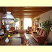 Ferienwohnung "Kroonkamer" auf Ameland f&uuml;r 6 Personen. Blick vom Wohnzimmer in Richtung Garten