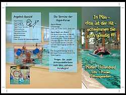 Hallenbad Plön Flyer Druckvorlage