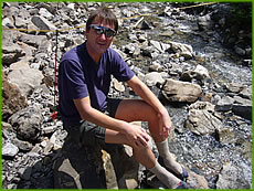 Erwin bei Bergwanderung