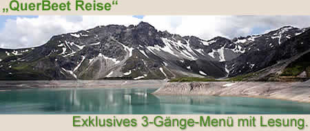 QuerBeet Reise, Exclusives 3-G&auml;nge-Men&uuml; mit Lesung