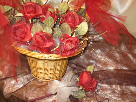 Belle rose organza