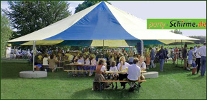 Partyschirme Aumiller - Verleih - Verkauf - Aufstellung