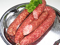 Hausspezialit�t luftgetrocknete Salami Metzgerei Kussmaul Stuttgart-Degerloch