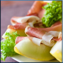 Schinken mit Melone