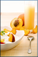 Pfirsiche- Joghurt- Creme