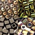 Perles Miyuki, délicas, cubes, rocailles
