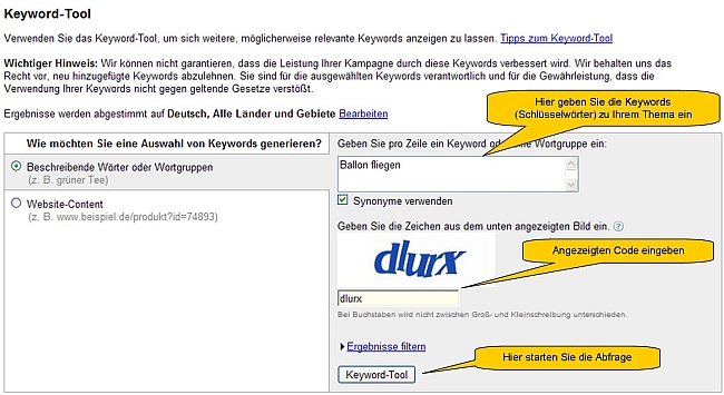 Keyword-Tool