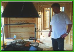 Hier grillt der Chef