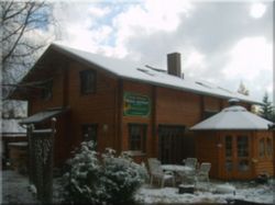 Blockhaus mit Grillhütte