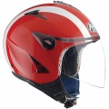 Casque Jet Airoh JT Rouge Brillant Blanc