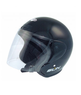 Casque Jet Sun Noir Mat