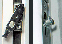 Der Fl&uuml;gelheber f&uuml;r leichtes &Ouml;ffnen und Schliessen der Fenster - Pilzzapfen erh&ouml;hen die Einbruchhemmung.