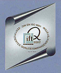 iftZERT - Zertifiziertes Qualit&auml;tsmanagementsystem - DIN EN ISO 9001