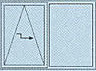 2-teiliges Element mit Schiebefl&uuml;gel und Festverglasung 