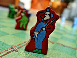 Die Spielfigur "Bauer" aus dem Brettspiel Pferdemist
