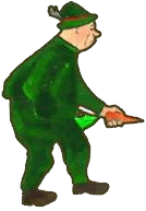Die Spielfigur "J&auml;ger" aus dem Brettspiel Pferdemist