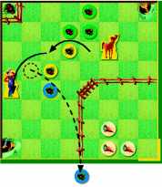 Spielz&uuml;ge der Figuren bei der Brettspiel Variante Mistspiel