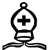 Die Spielfigur Hase im Brettspiel Pferdemist entspricht der Figur Läufer / Bishop im Schach