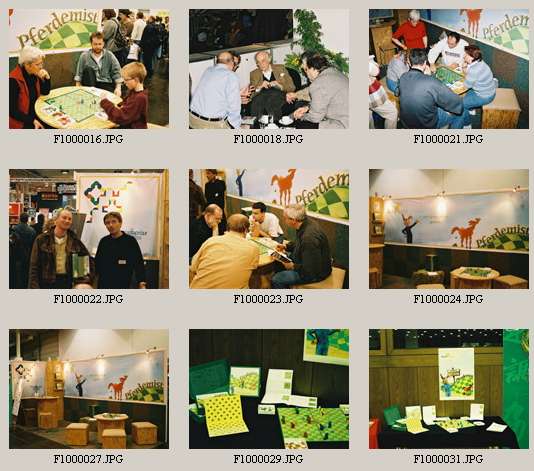 Fotoaufnahmen w&auml;hrend der Spiel'02 in Essen. Auf die Bilder klicken, um eine gr&ouml;&szlig;ere Ansicht zu erhalten.