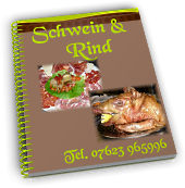 frisch von Schwein und Rind