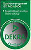 DEKRA ISO 9001 Zertifikat
